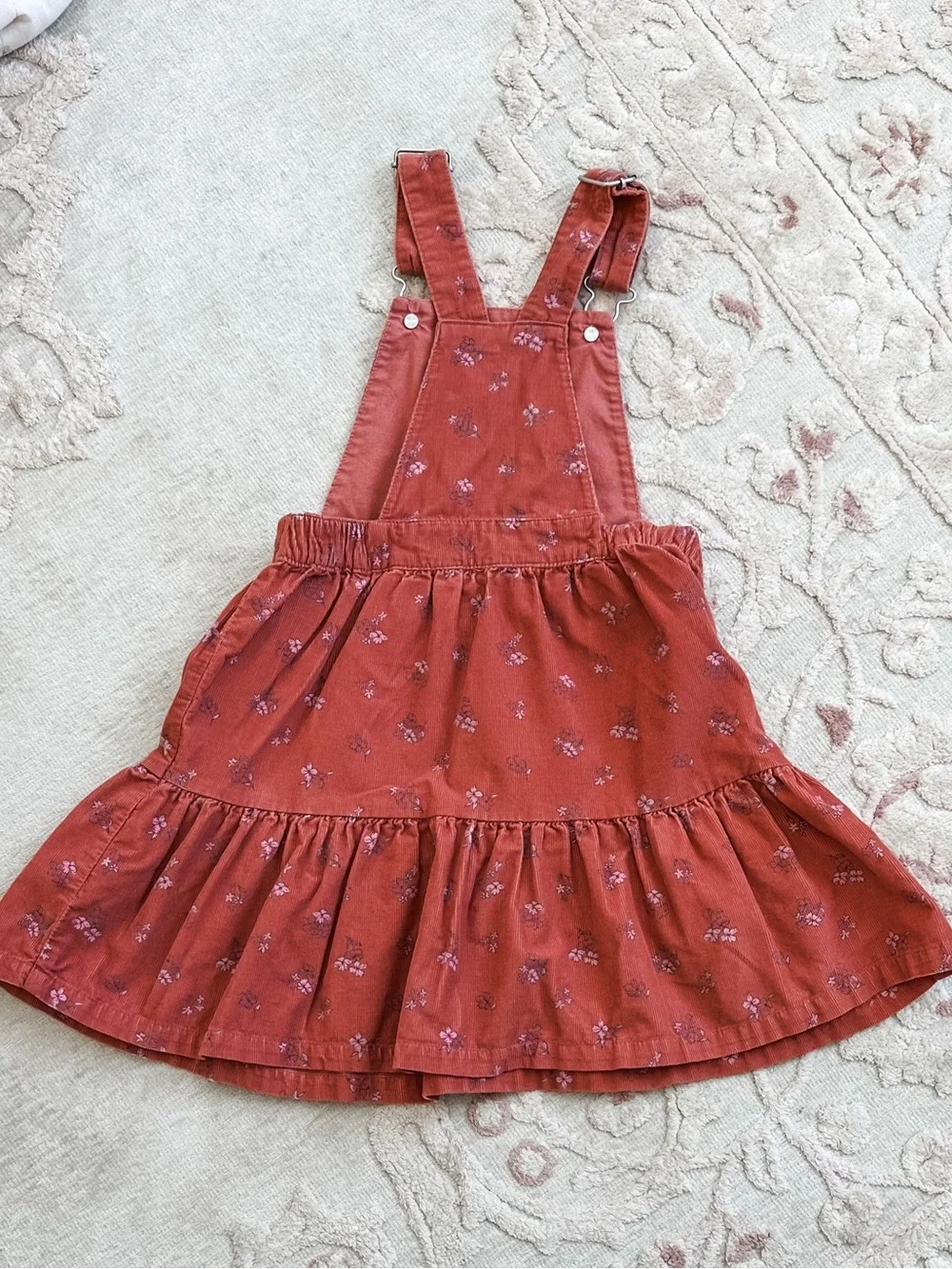 H&M Floral Corduroy Jumper 3T